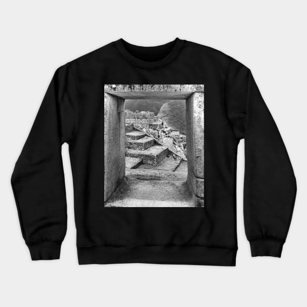 Machu Pichu stairwell Crewneck Sweatshirt by In Memory of Jerry Frank